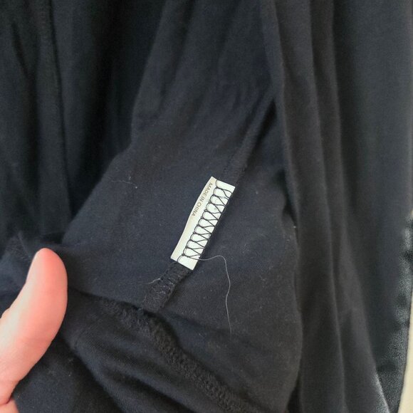 Prana Black Open Front Cardigan Sweater Lightweight Stretch Longline Women's M - Picture 5 of 5